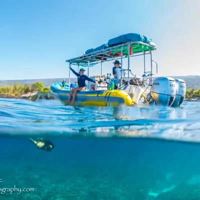 The Lilikoi boat during a tour